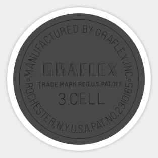 Graflex 3 Cell clean stamp black Sticker